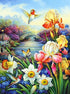 Flowers & Humming Birds Diamond Painting
